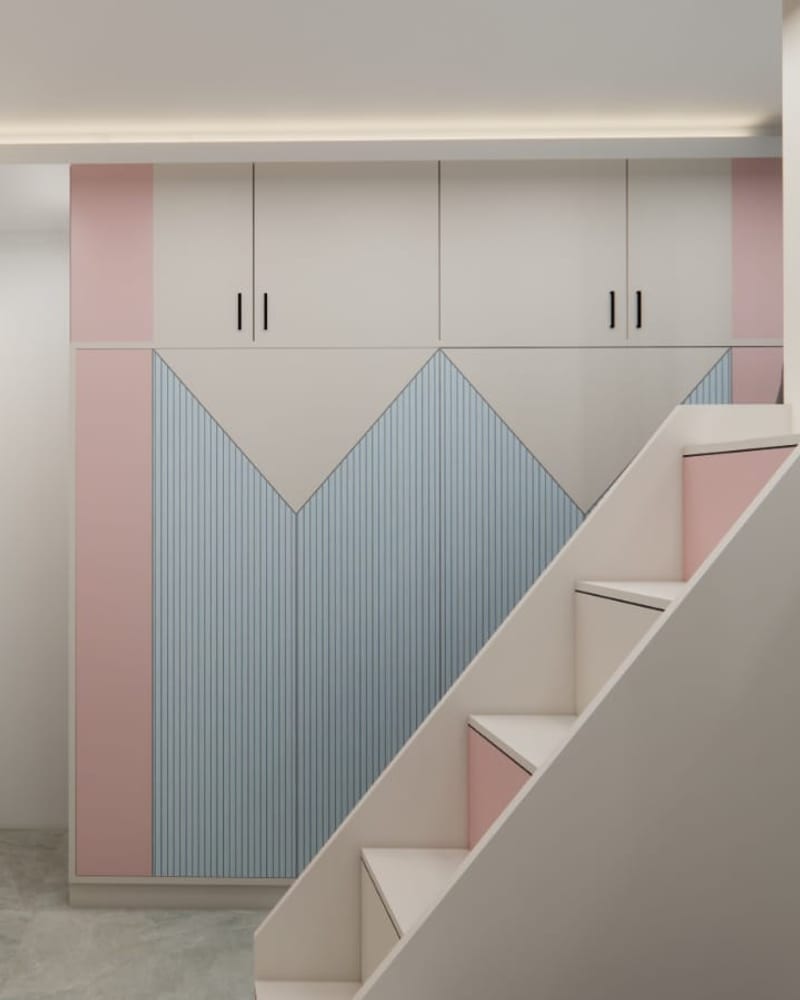 Laminate-finished interior